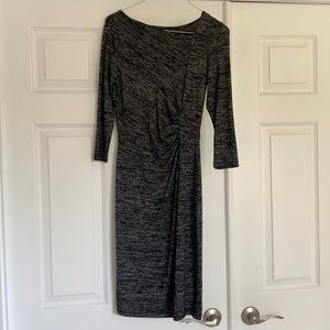 Talbots Black and Gray dress